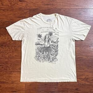 O'neill Y2K Style Hula Girl Graphic T-Shirt Size XL